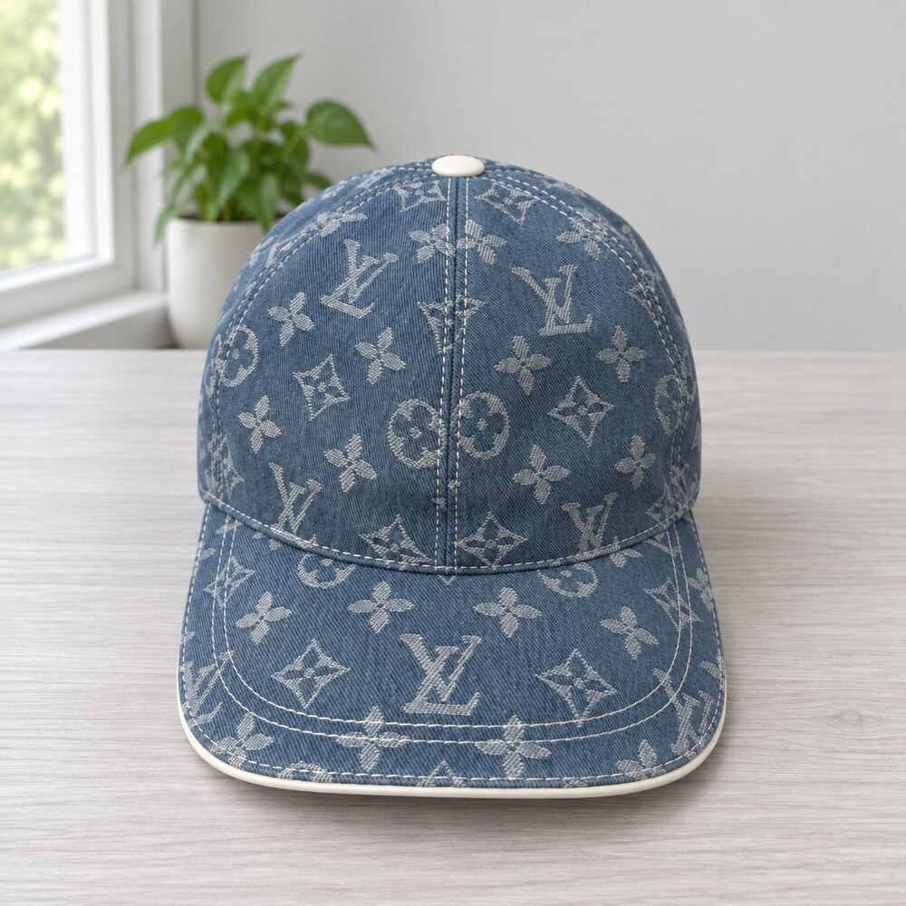 Louis Vuitton Blue Monogram Cap